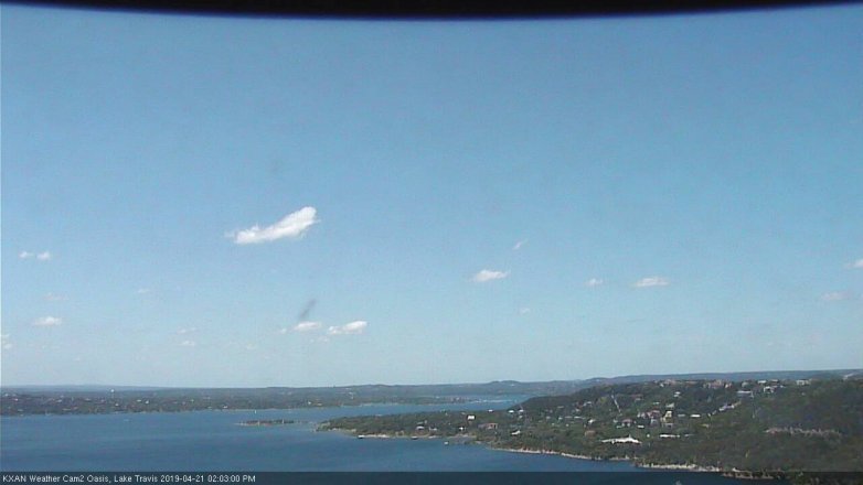 Lake Travis webcam, April 21, 2019 1:05 PM CT