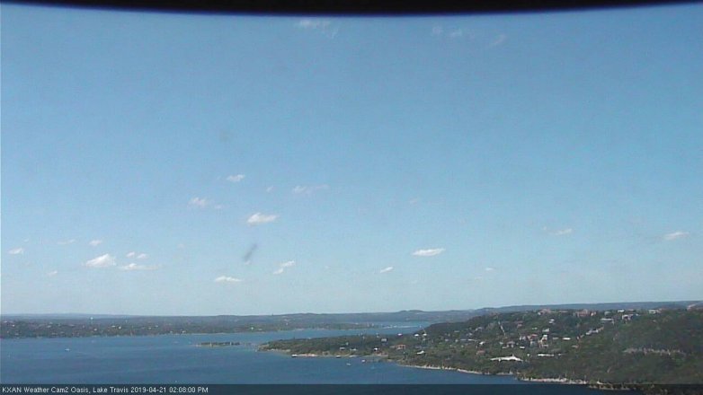 Lake Travis webcam, April 21, 2019 1:10 PM CT