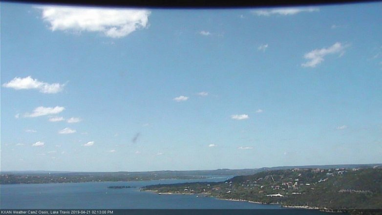 Lake Travis webcam, April 21, 2019 1:15 PM CT