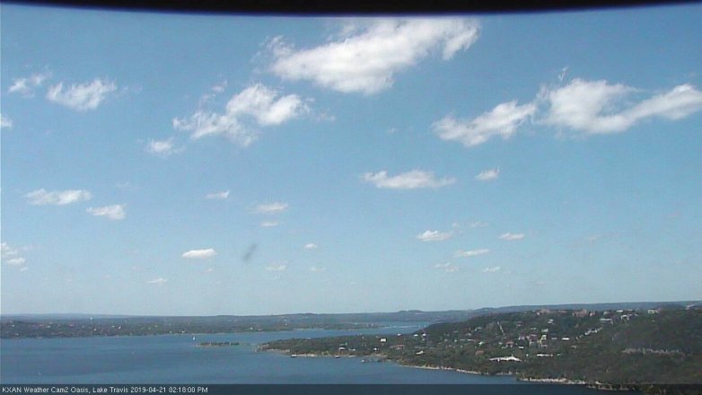 Lake Travis webcam, April 21, 2019 1:20 PM CT