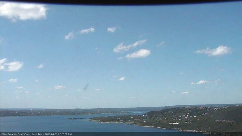 Lake Travis webcam, April 21, 2019 1:25 PM CT