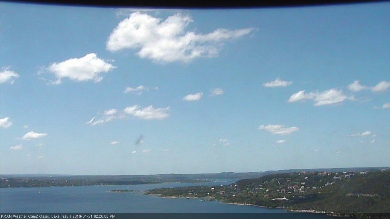 Lake Travis webcam, April 21, 2019 1:30 PM CT
