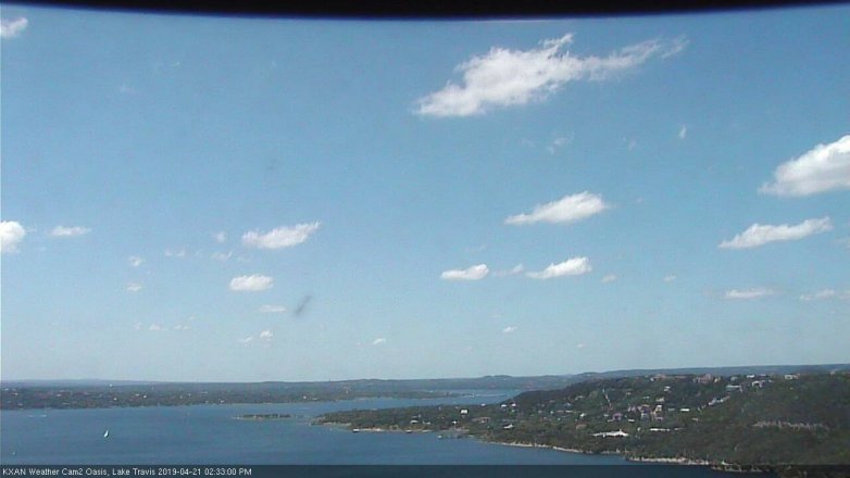 Lake Travis webcam, April 21, 2019 1:35 PM CT