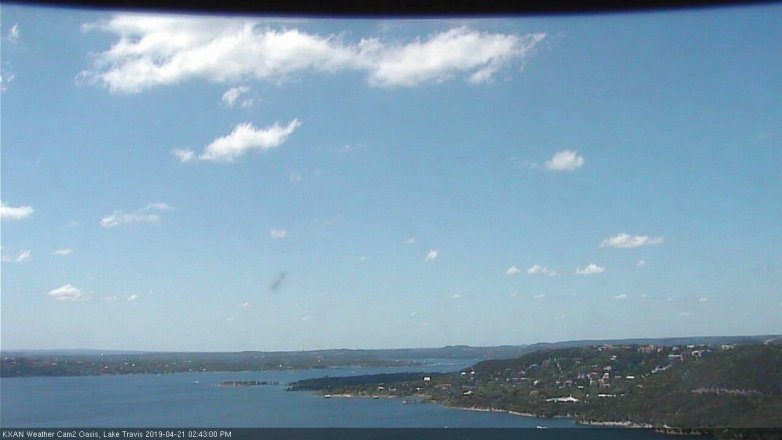 Lake Travis webcam, April 21, 2019 1:45 PM CT