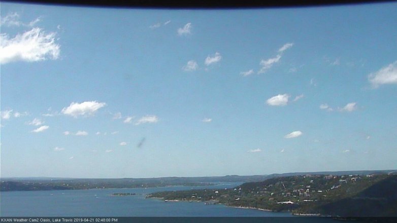 Lake Travis webcam, April 21, 2019 1:50 PM CT
