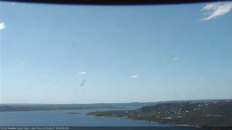 Lake Travis webcam, April 21, 2019 2:40 PM CT