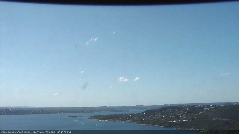 Lake Travis webcam, April 21, 2019 2:45 PM CT