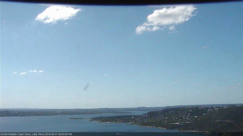 Lake Travis webcam, April 21, 2019 3:05 PM CT