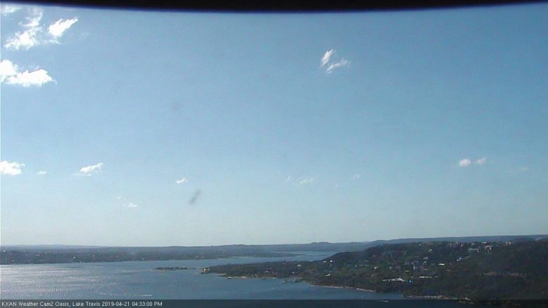 Lake Travis webcam, April 21, 2019 3:35 PM CT