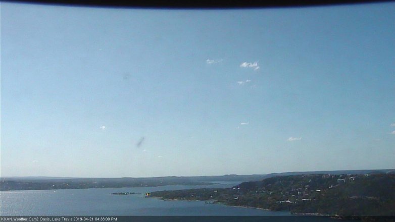 Lake Travis webcam, April 21, 2019 3:40 PM CT
