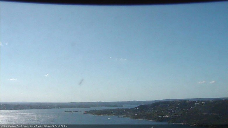 Lake Travis webcam, April 21, 2019 3:50 PM CT