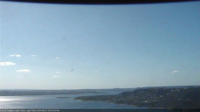Lake Travis webcam, April 21, 2019 4:00 PM CT