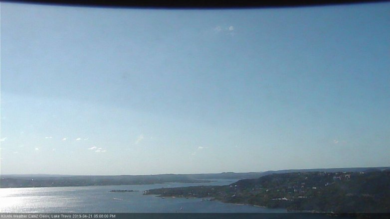 Lake Travis webcam, April 21, 2019 4:10 PM CT
