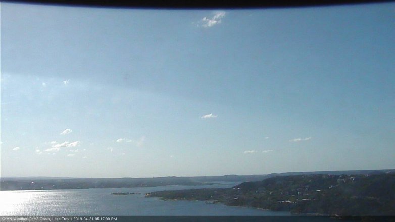 Lake Travis webcam, April 21, 2019 4:20 PM CT