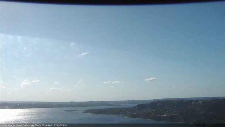 Lake Travis webcam, April 21, 2019 4:25 PM CT