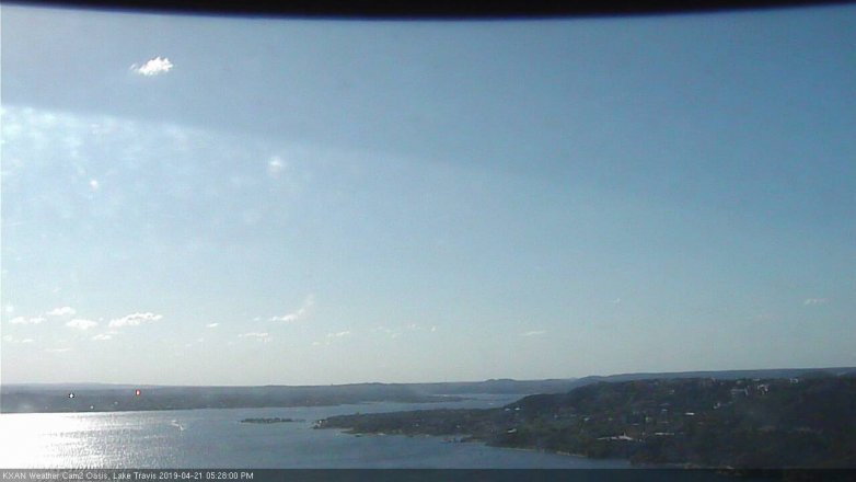 Lake Travis webcam, April 21, 2019 4:30 PM CT