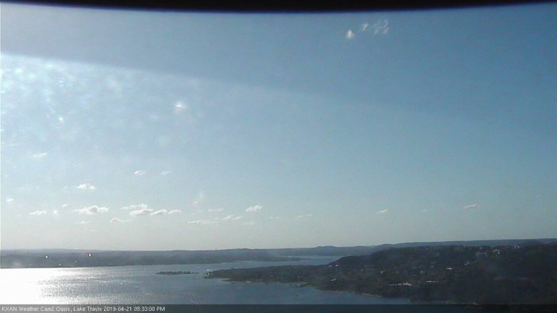 Lake Travis webcam, April 21, 2019 4:35 PM CT