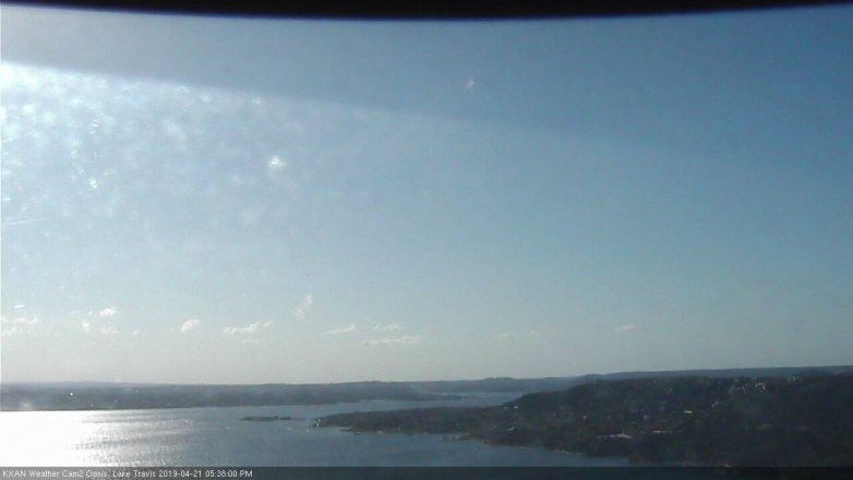 Lake Travis webcam, April 21, 2019 4:40 PM CT