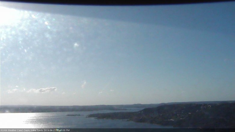 Lake Travis webcam, April 21, 2019 4:50 PM CT