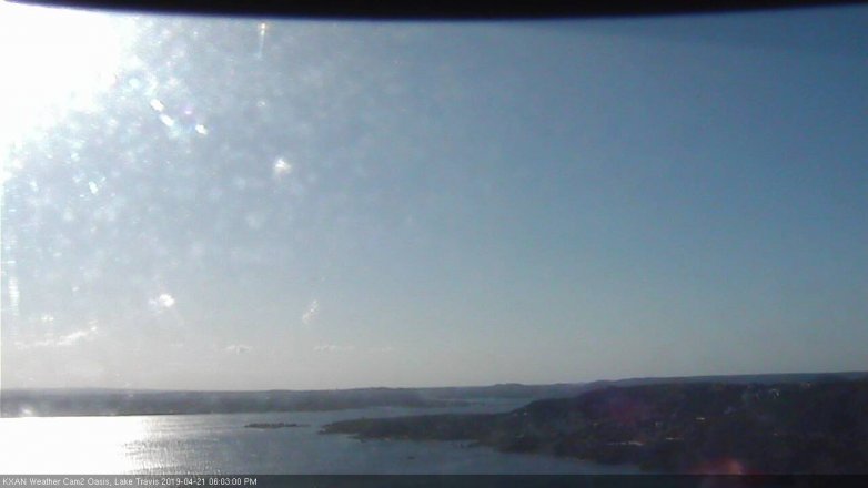 Lake Travis webcam, April 21, 2019 5:05 PM CT