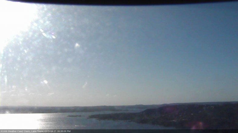 Lake Travis webcam, April 21, 2019 5:10 PM CT