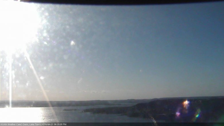 Lake Travis webcam, April 21, 2019 5:30 PM CT