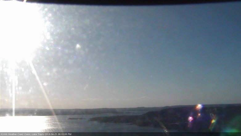 Lake Travis webcam, April 21, 2019 5:35 PM CT