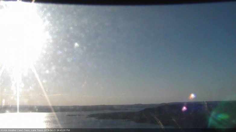 Lake Travis webcam, April 21, 2019 5:45 PM CT