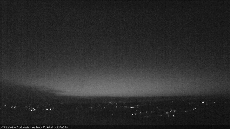 Lake Travis webcam, April 21, 2019 7:55 PM CT