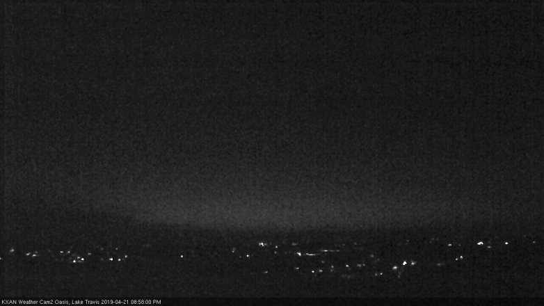 Lake Travis webcam, April 21, 2019 8:00 PM CT