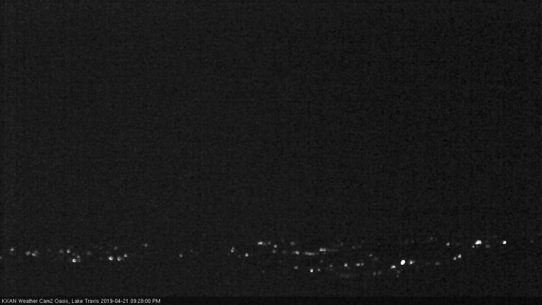 Lake Travis webcam, April 21, 2019 8:30 PM CT