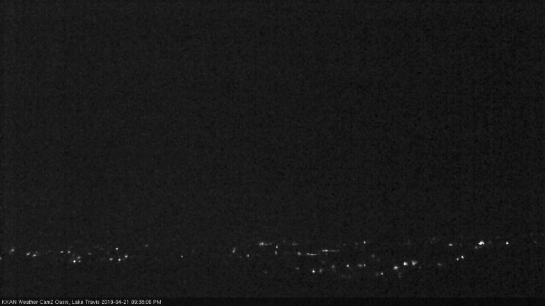 Lake Travis webcam, April 21, 2019 8:40 PM CT