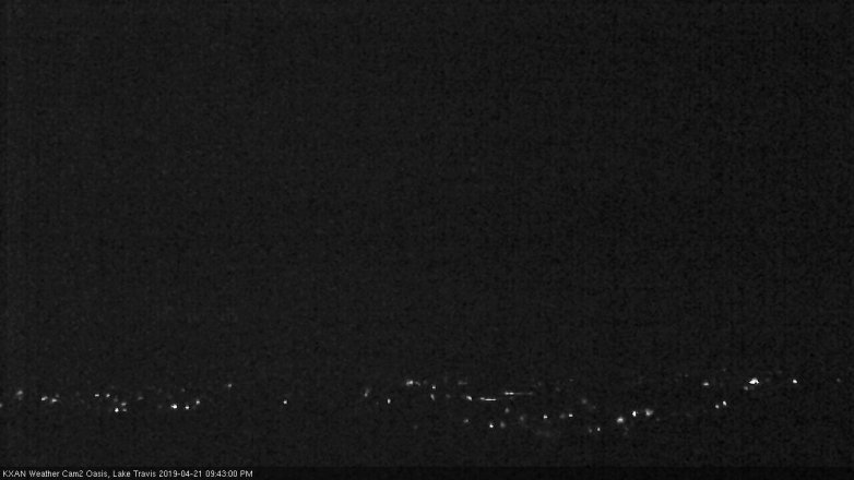 Lake Travis webcam, April 21, 2019 8:45 PM CT