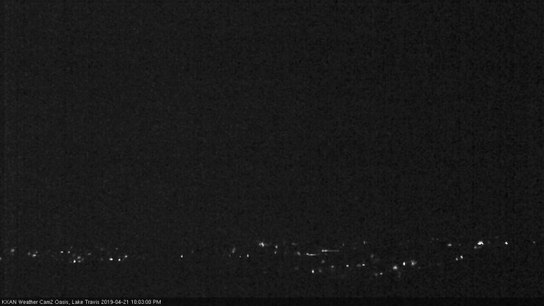 Lake Travis webcam, April 21, 2019 9:05 PM CT