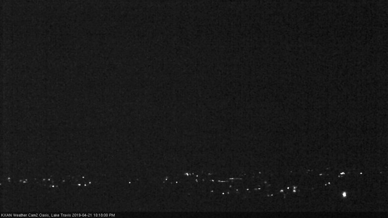 Lake Travis webcam, April 21, 2019 9:20 PM CT