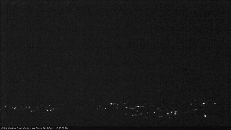 Lake Travis webcam, April 21, 2019 9:40 PM CT