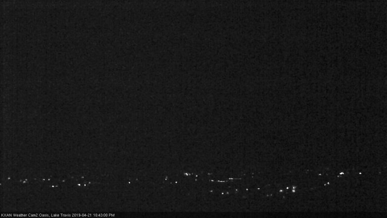 Lake Travis webcam, April 21, 2019 9:45 PM CT