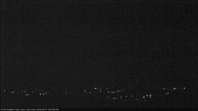 Lake Travis webcam, April 21, 2019 9:55 PM CT