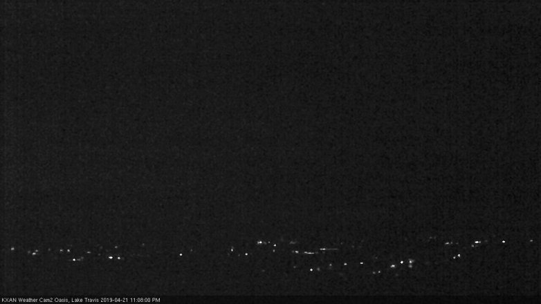 Lake Travis webcam, April 21, 2019 10:10 PM CT