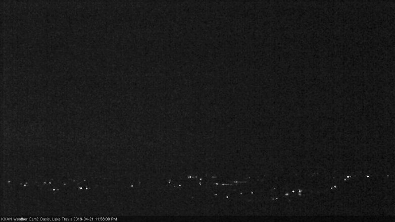 Lake Travis webcam, April 21, 2019 11:00 PM CT