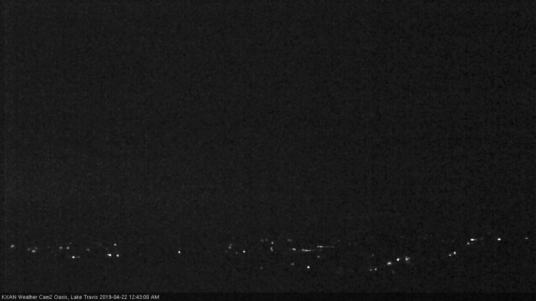 Lake Travis webcam, April 21, 2019 11:45 PM CT