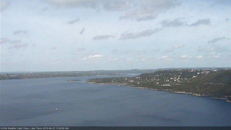 Lake Travis webcam, April 22, 2019 10:05 AM CT