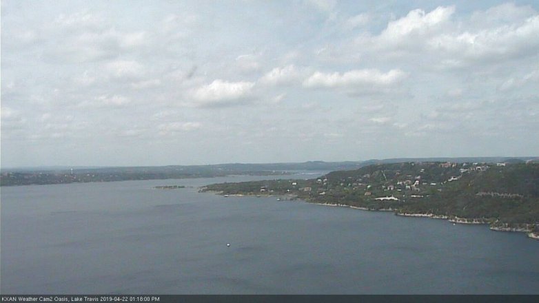 Lake Travis webcam, April 22, 2019 12:20 PM CT