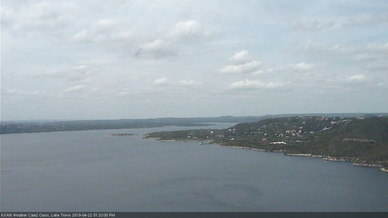 Lake Travis webcam, April 22, 2019 12:35 PM CT
