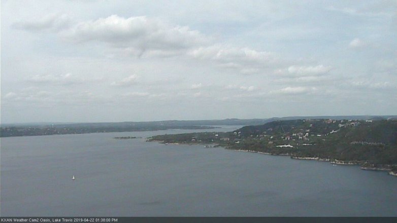 Lake Travis webcam, April 22, 2019 12:40 PM CT