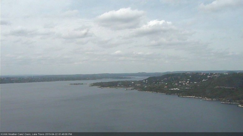 Lake Travis webcam, April 22, 2019 12:50 PM CT
