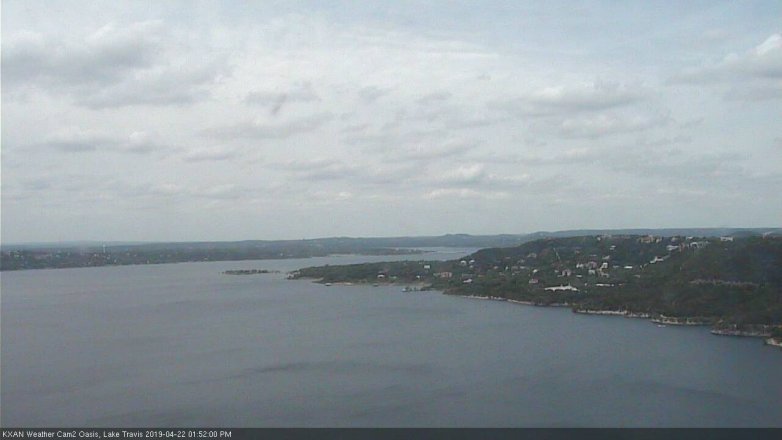 Lake Travis webcam, April 22, 2019 12:55 PM CT