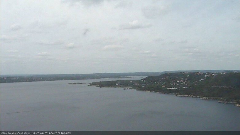 Lake Travis webcam, April 22, 2019 1:20 PM CT