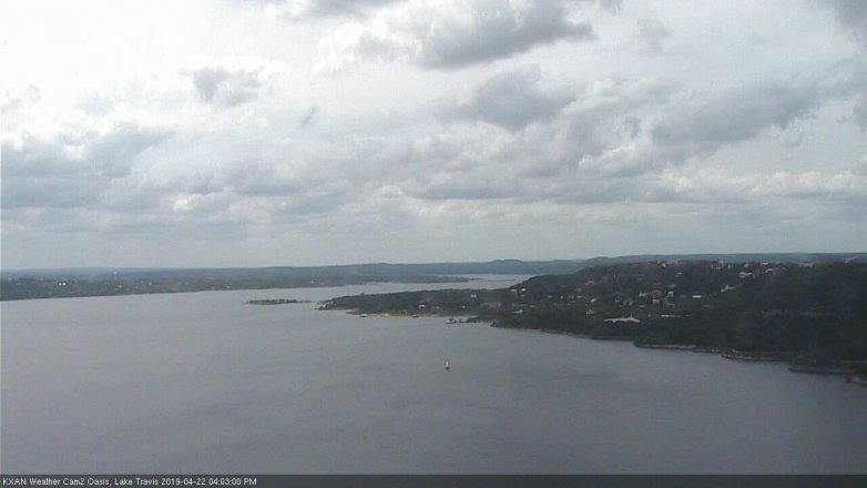Lake Travis webcam, April 22, 2019 3:05 PM CT