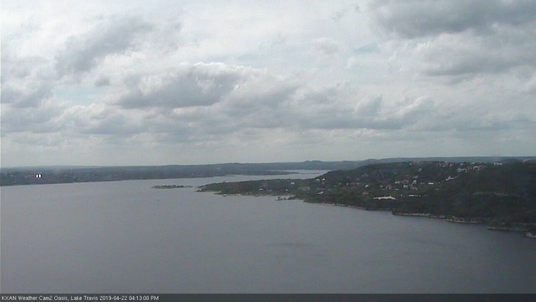 Lake Travis webcam, April 22, 2019 3:15 PM CT